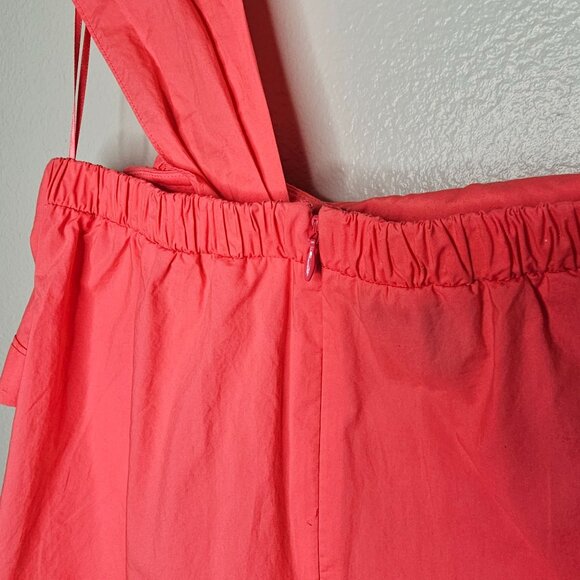 J Crew 10 Wildflower Top Pink One Shoulder Big Bow Tank Coquette Preppy Feminine - Picture 5 of 7